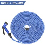 Tuyaux d'arrosage extensible rtractable pour jardin tuyau d'arrosage extensible 30m 100ft bleu