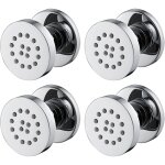 Jets latraux chroms rglables en laiton pour le corps, buse ronde, jets de massage muraux pour douche, ...