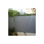 Jet7garden - canisse occultante en pvc gris perle 2. 50 m - long 2. 50 m, hauteur 1. 20 m