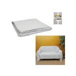 Mobilibrico - jet� de canap� 'blen' 170x250cm gris clair