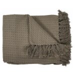 Jet� de canap�  gaufr�  130x160cm taupe