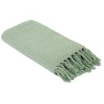 Jeté de canapé gaufré 130x160cm vert d'eau Jeté de canapé gaufré 130x160cm vert d'eau
