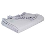 Jeté de lit algodon 160x220cm gris clair Jeté de lit algodon 160x220cm gris clair