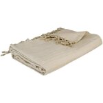 Housse de couette en coton et lin 160  220 cm ? atmosphera crateur d'intrieur