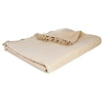 Jet de lit anjali coton beige 230x250cm atmosphera crateur d'intrieur