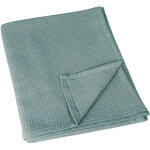 Jet� de lit l�ger en nid d'abeille - 180x240cm - c�ladon