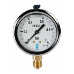 Manom�tre inox bain glyc�rine �63 m�le 8 - 13 radial 4 bar