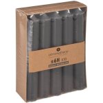 Lot de 10 bougies b�tons gris h 16 cm - atmosphera