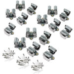 Wiltec jeu de 15 accroche - balai mural, 50 x 50 x 42 mm par pi�ce, en acier, support porte - balai pour ...