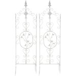 Jeu de 2 treillages burgus blanc antique