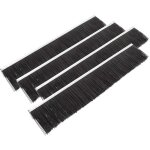 Wiltec - jeu 4x brosse de rechange 50 cm ? pour balayeur  pelouse 95 cm ? pour balai ramasseur autoport ...