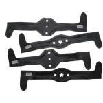 Jeu de 4 lames pour autoporte ayp coupe 107cm jection arrire