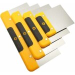 Jeu de 4 spatules de carrossier, spatule de pltrier inox, couteau  enduire pour propagation de plaque ...