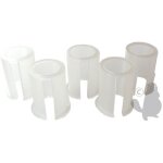 Jeu de 5 bagues plastiques de diamtres 24mm - 25mm - 25, 4mm - 26mm - 27mm pou renvoi d'angle universel ...