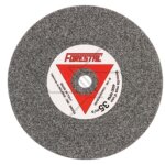 Jeu de 5 disques gris � grain moyen pour aff�ter les cha�nes de tron�onneuses