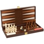 Atmosphera - jeu backgammon �checs jule bois 40x5cm cr�ateur d'int�rieur