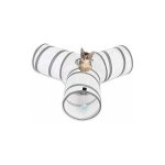 Jeu de chat tunnel pour chat, jeu de tube pliable tunnel � 3 voies, convient aux chats, lapins, chiens, ...