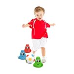 Jeu de cibles stamp foot set ballon et cônes multicolores Jeu de cibles stamp foot set ballon et cônes multicolores