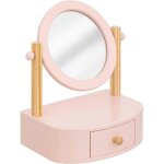 Jeu de coiffeuse pour enfant chary rose avec miroir cosm�tique, 22x16 cm, id�al pour jouer � la beaut� ...