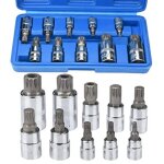 Jeu de douille xzn 10 pi�ces lot de douilles multiples m4 / m5 / m6 / m8 / m9 / m10 / m12 / m14 / m16 ...