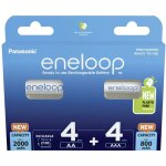 Jeu de piles rechargeables lr03, lr6 8 pc(s) - panasonic
