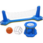 Jeux de piscine ensemble de volley - ball gonflable - volleyball gonflable piscine toy avec basket - ...