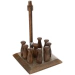 Jeu de quilles le caf� bordelais en manguier h14cm atmosphera cr�ateur d'int�rieur