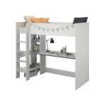 Parisot - jim lit mezzanine enfant contemporain decor pin memphis et chant reversible bleu ou rose - ... Parisot - jim lit mezzanine enfant contemporain decor pin memphis et chant reversible bleu ou rose - ...