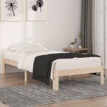 Jinlefu - the living store cadre de lit sans matelas 90x190 cm - cadre de lit - lit simple - lit en bois ...