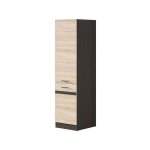 Sans marque - jjunona colonne de cuisine 2 portes ouverture a droite - l 50 x h 196 x p 46 cm - chene ...