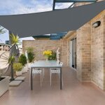 Jn. songs - voile d'ombrage carré imperméable gris toile ombrage uv protection pour patio jardin terrasse ... Jn. songs - voile d'ombrage carré imperméable gris toile ombrage uv protection pour patio jardin terrasse ...