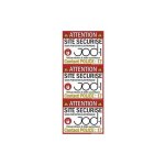 Autocollants alarme x6