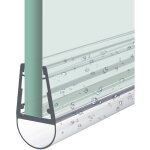 Joint de douche 80cm joint de remplacement porte de douche pour verre paisseur 4 - 6mm dflecteur d'eau ...