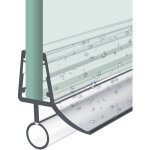 Joint de douche 80cm joint de remplacement porte de douche pour le verre paisseur 7 - 8mm dflecteur ...