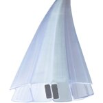 Joint de douche joint magntique pour portes de douche 180 degrs transparent, 200cm porte coulissante ...