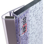 Joint de douche pour paroi en verre, 201cm, vitre 3, 5 / 4 / 5mm, joint d'�tanch�it� magn�tique pvc, ...