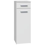Hucoco - jokke - meuble salle de bain 1 porte + 1 tiroir - 30x30x85cm - colonne basse rangement sdb