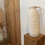 Jolipa - vase ou pichet en c�ramique beige
