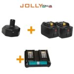 Jollyitalia kit d'alimentation pour v34 comb 2 batteries lithium 18v 9ah et charge