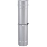Joncoux - tuyau tyral inox 304 - diam. 125 - el�ment r�glable de 355 � 555 mm