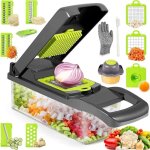 Joorrt - coupe - l�gumes multifonctionnel 15 en 1 avec s�parateur d'oeufs r�pe de cuisine r�pe � croustilles ...