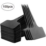 Jormftte - 100 pcs �tiquettes de plantes en plastique �tanche p�pini�re t - type �tiquettes de jardin ...