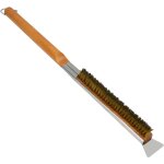 Brosse pour four  pizza, brosse de nettoyage pour pierre  pizza en fil de cuivre avec grattoir, accessoires ...