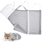 Jormftte - sac de filet de douche pour chat sac de bain sac de retenue multifonctionnel empcher les ...