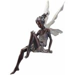 Jormftte - statue de f�e assise statue de f�e assise pour jardin r�sine artisanat am�nagement paysager ...