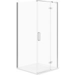 Cersanit - jota - cabine de douche 90x90 cm, droite, chrome / verre clair s160 - 002