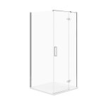 Cersanit - jota - cabine de douche 90x90 cm, droite, chrome / verre clair s160 - 002 Cersanit - jota - cabine de douche 90x90 cm, droite, chrome / verre clair s160 - 002