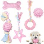 Jouet pour chien corde et balle, 5 pcs ensemble de jouets � m�cher, jouets pour chiens indestructible ...