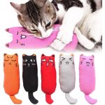 Jouet  mcher avec herbe  chat, 5 pices, jouet  mcher rsistant aux morsures pour chats, souris ...