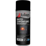 Julien - peinture arosol hautes tempratures (jusqu' 600c) - mat noir - 400 ml